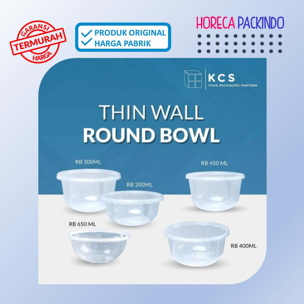 Thinwall Round Bowl 200ml KCS Pack 25pcs