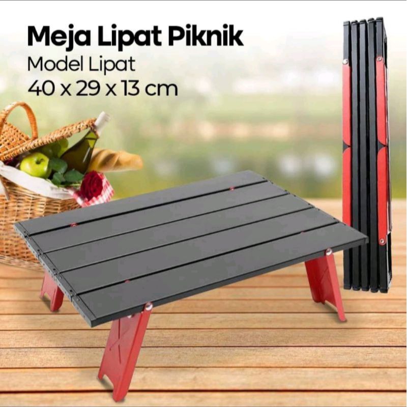 Meja camping lipat mini / folding table mini / meja lipat piknik