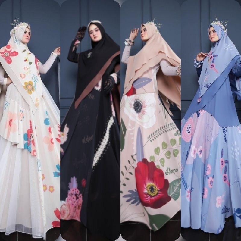 (x8) ELDEENA RELIGI & Blossom Baju Gamis Syari Blossom Couple Family dan Religi Series By El.Deena. 