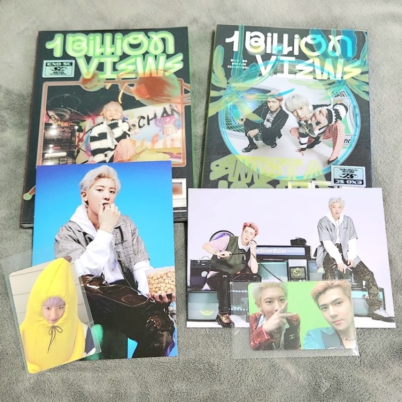[FULLSET] EXO-SC Album - 1 Billion Views [Paradise / Park view] Photocard + Postcard + Sticker + Fol