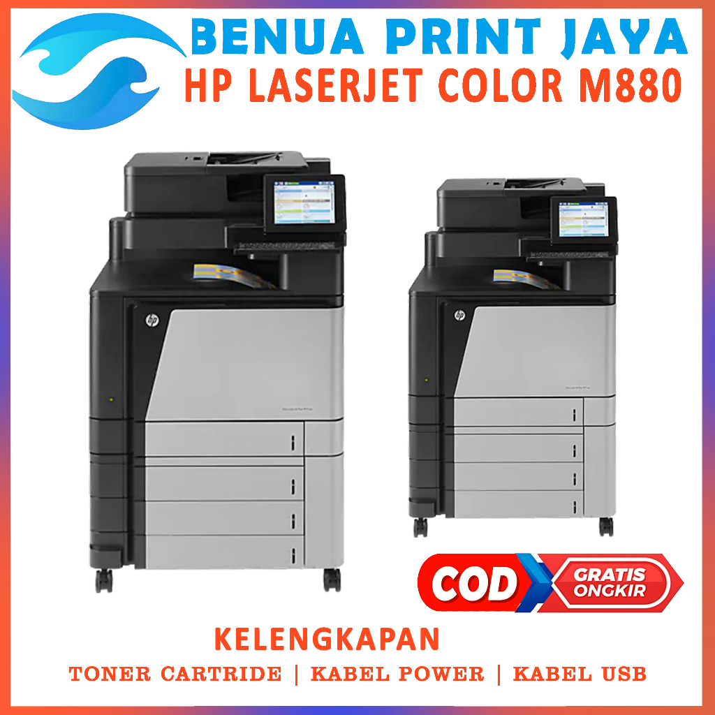 printer hp laserjet enterprise flow mfp m880z | Color A3 siap pakai bisa 260/300gsm