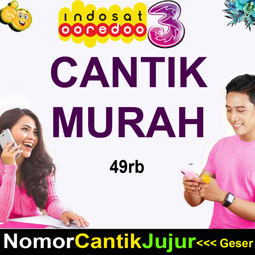 Nomor Cantik 3 Three Tri Nomer KARTU PERDANA