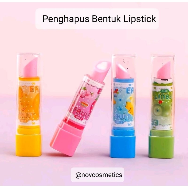 

Penghapus Pensil Bentuk Lipstik Karakter Karakter Lucu Warna Warni ❤