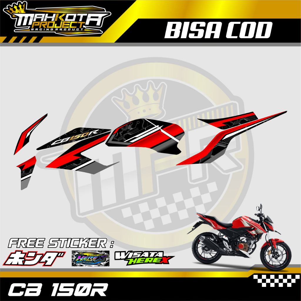 STRIPING VARIASI HONDA CB 150 R / STICKER LIST VARIASI HONDA CB 150 R