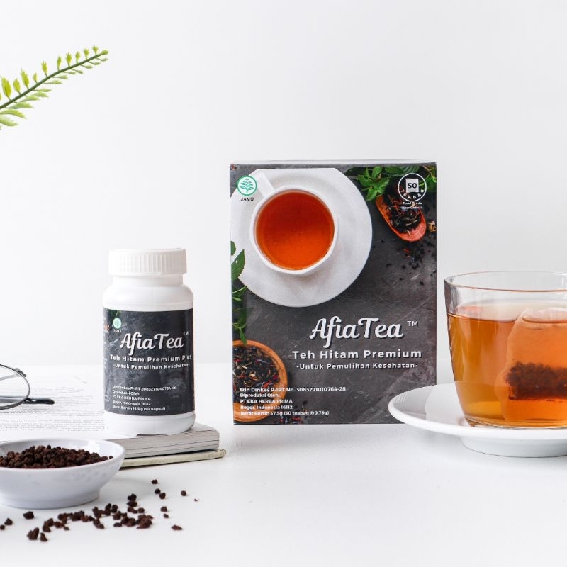 

AFIA TEA TEH HITAM HERBAL PREMIUM PLUS BOTOL 50 KAPSUL