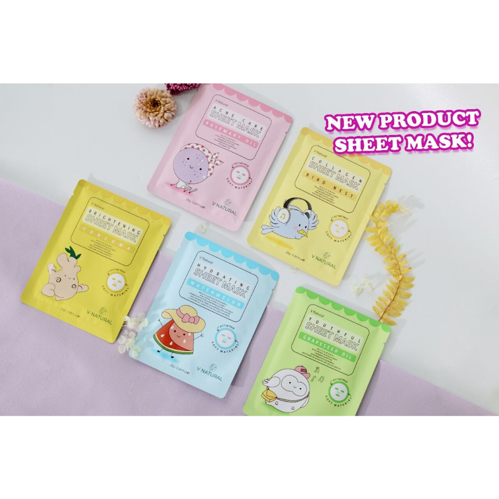 V Natural sheet mask