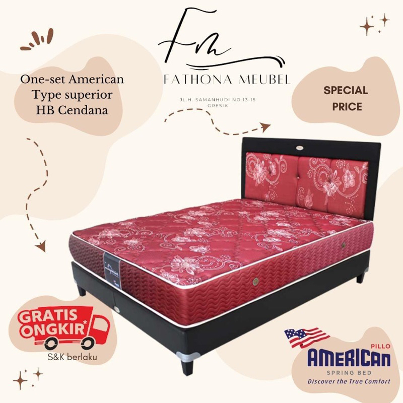 Springbed american tipe superior