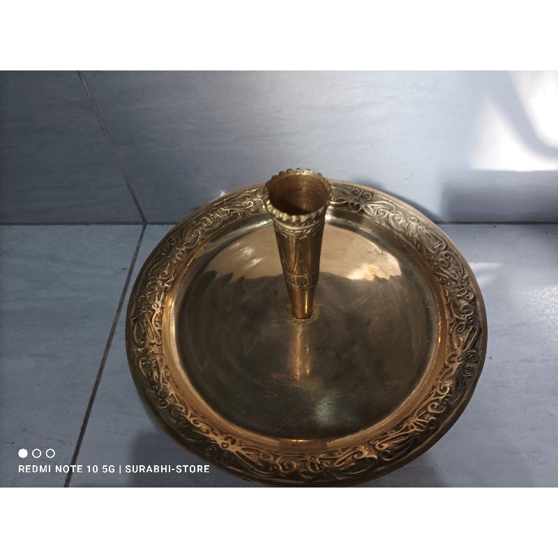 Dulang Dupa logam kuningan 25cm