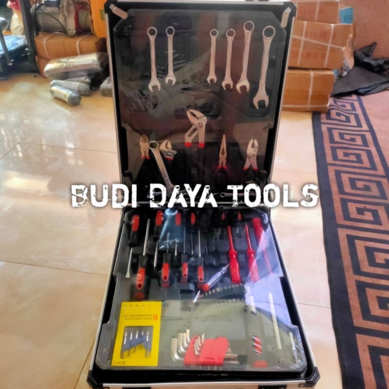 Tool Kit Set Isku 187 Pcs Kunci Shock Set Kunci Bengkel Motor Komplit