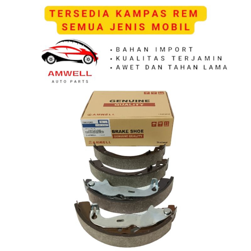 Kampas rem Ford Fiesta belakang brake shoe Ford Fiesta