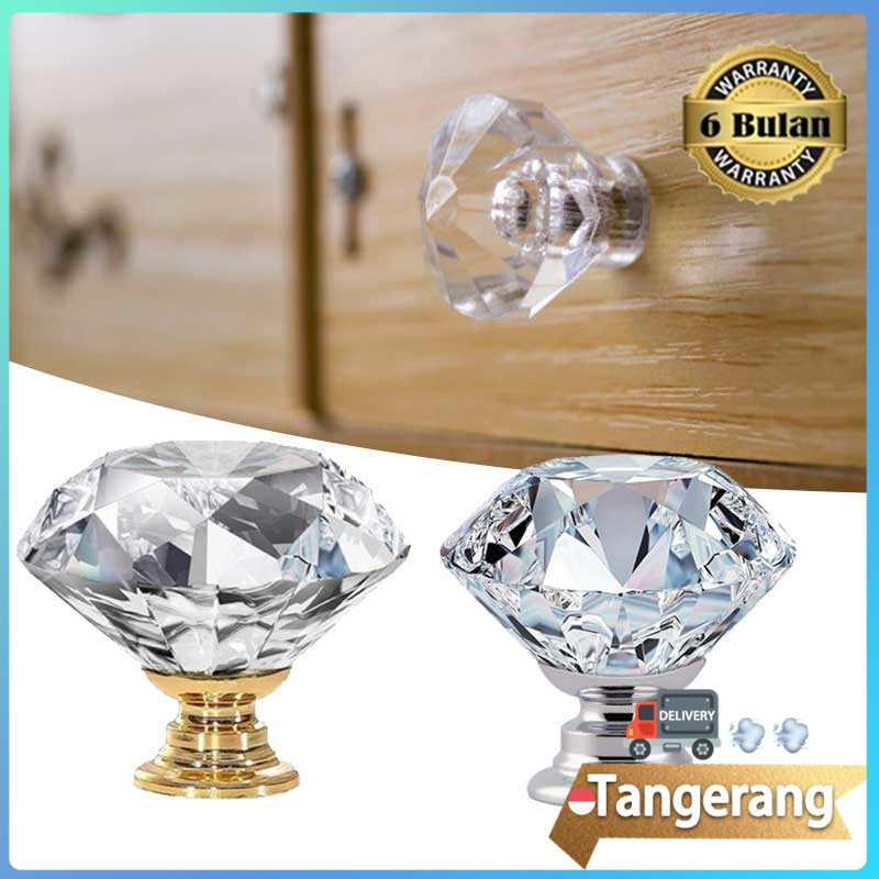 Crystal Knob Kenop Kristal Crystal Kaca Handle Tarikan Berlian Kristal Laci Pintu Lemari