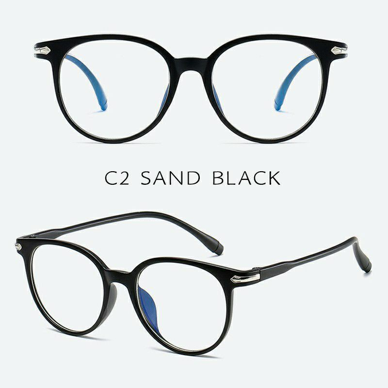 Kacamata anti radiasi bulat gaya korea