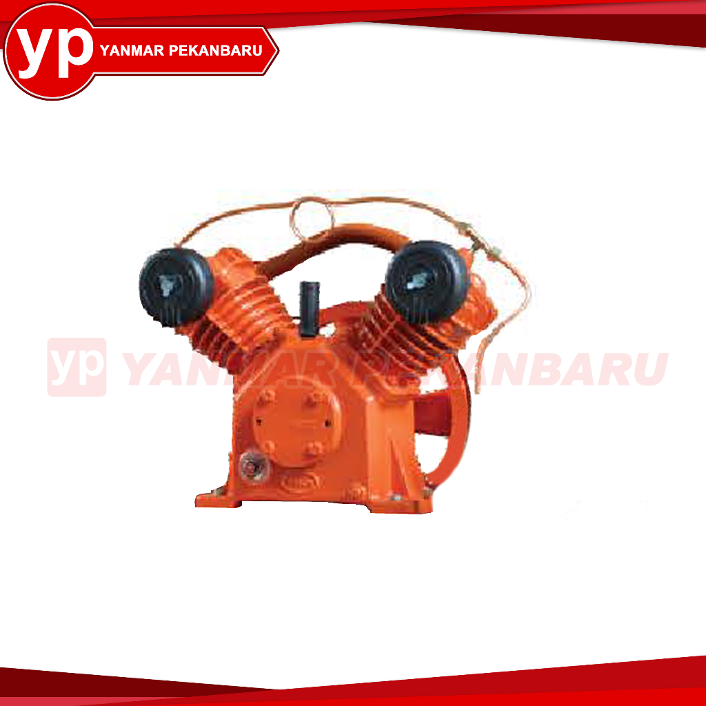 Kepala Kompresor Angin 1 PK / HP 2 Piston UNLOADING Bare Compressor SHARK