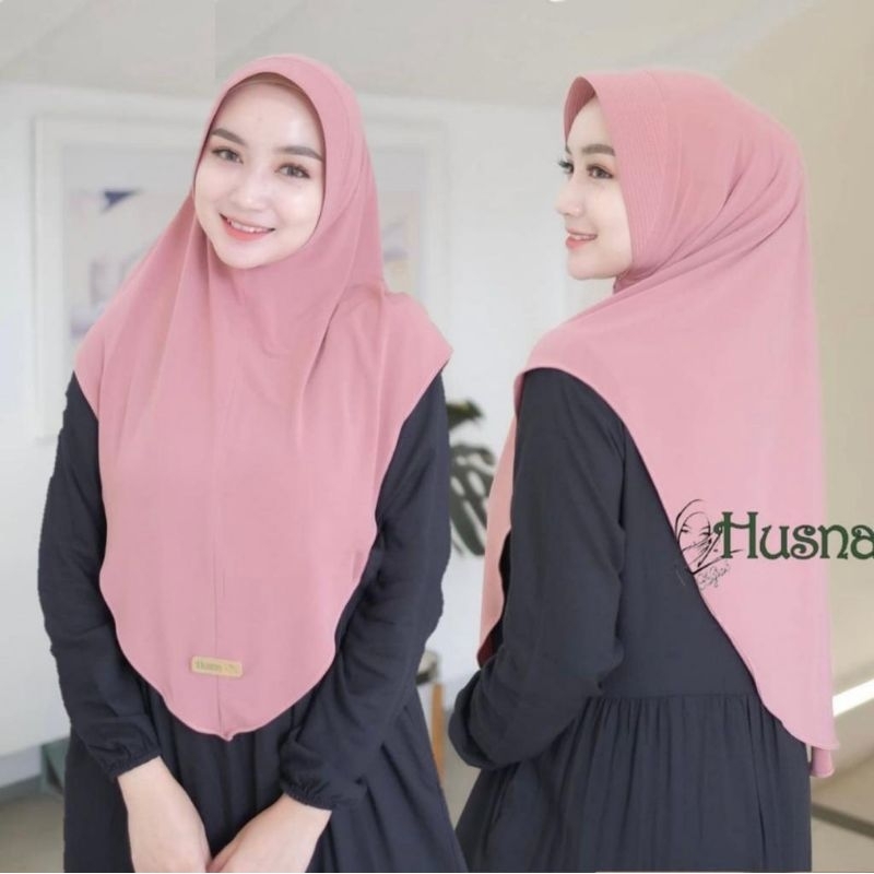 HUSNA jilbab instan marwah ori husna hijab instan marwah husna size L