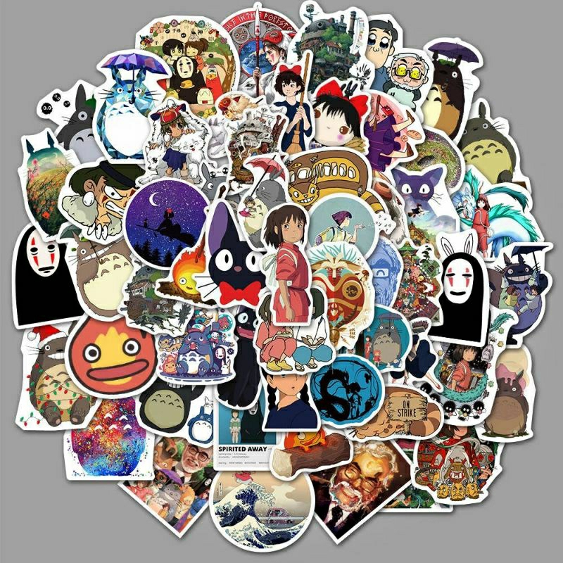 

Stiker Cutting GHIBLI HAYAO MIYAZAKI TOTORO Vinyl Anime Jepang