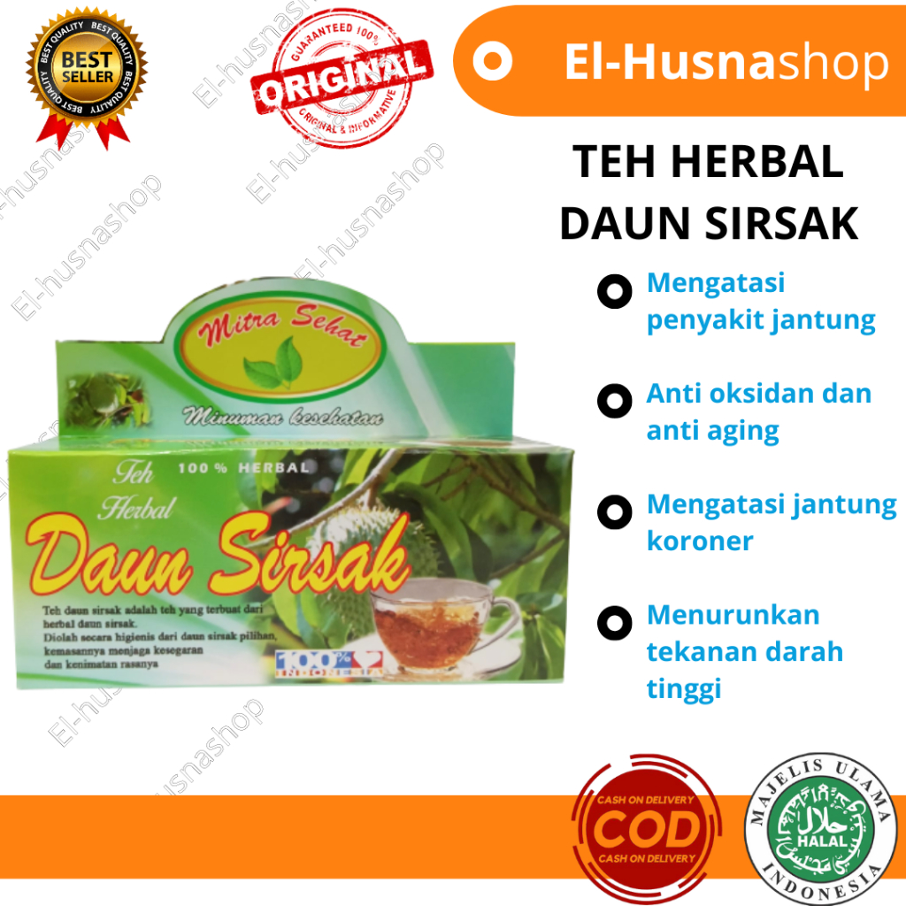 

Teh Herba Daun Sirsak Mitra Sehat Herbal Isi 20 Kantong Kanker Tekanan Darah Tinggi