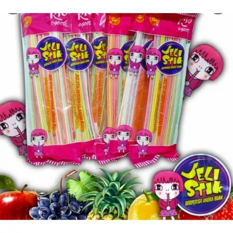 

Permen Jely Stick Rasa Buah 200gr