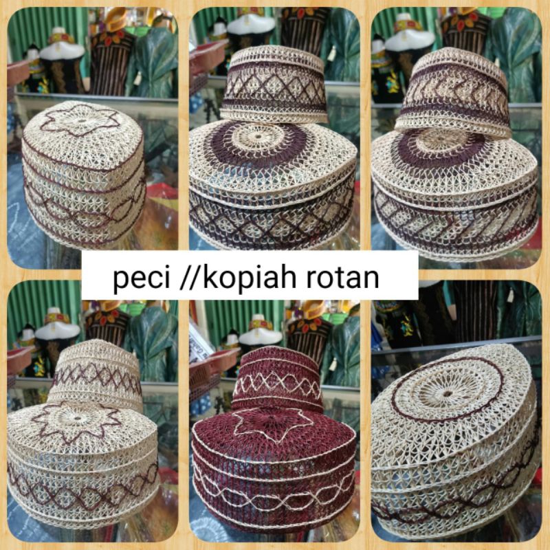 peci/kopiah rotan