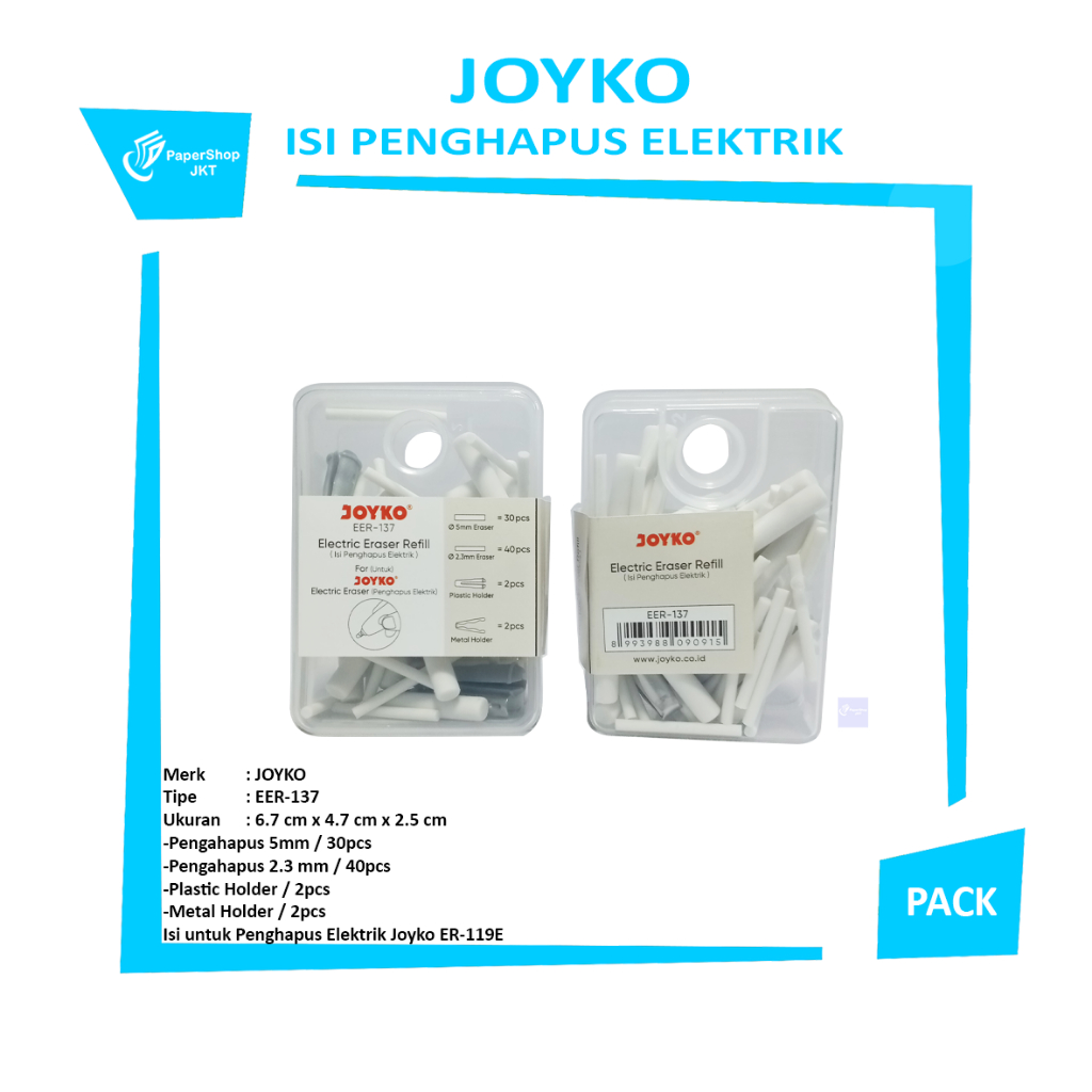 

JOYKO - Electric Eraser Refill EER-137 - Pack