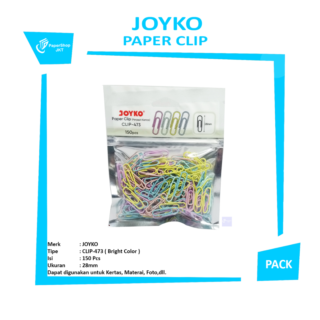 

JOYKO - Paperclip Clip-473- Pack
