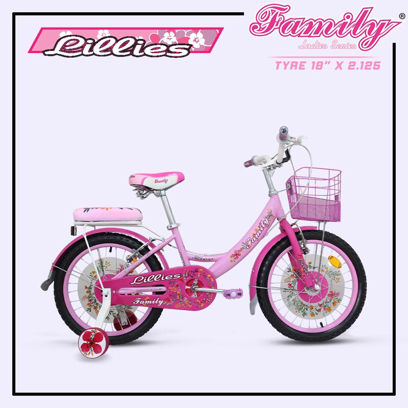 Sepeda Anak Family 18 inch Lilies