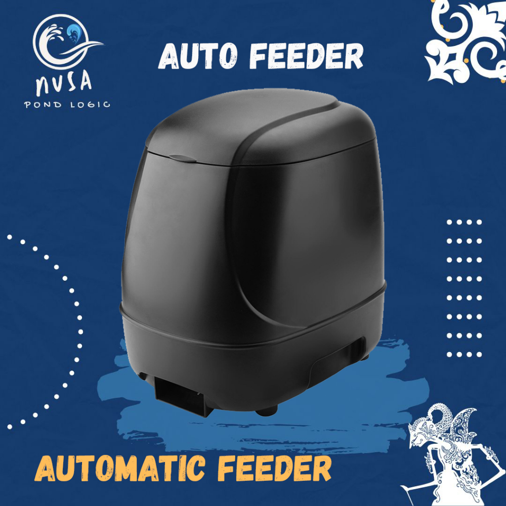 Fish Pond Feeder Automatic Pengumpan Kolam Ikan Otomatis 10L