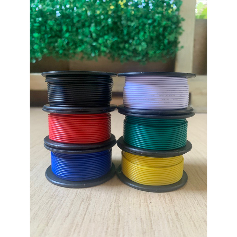 Kabel AWG 26 serabut putih - 1 Roll (20 meter)