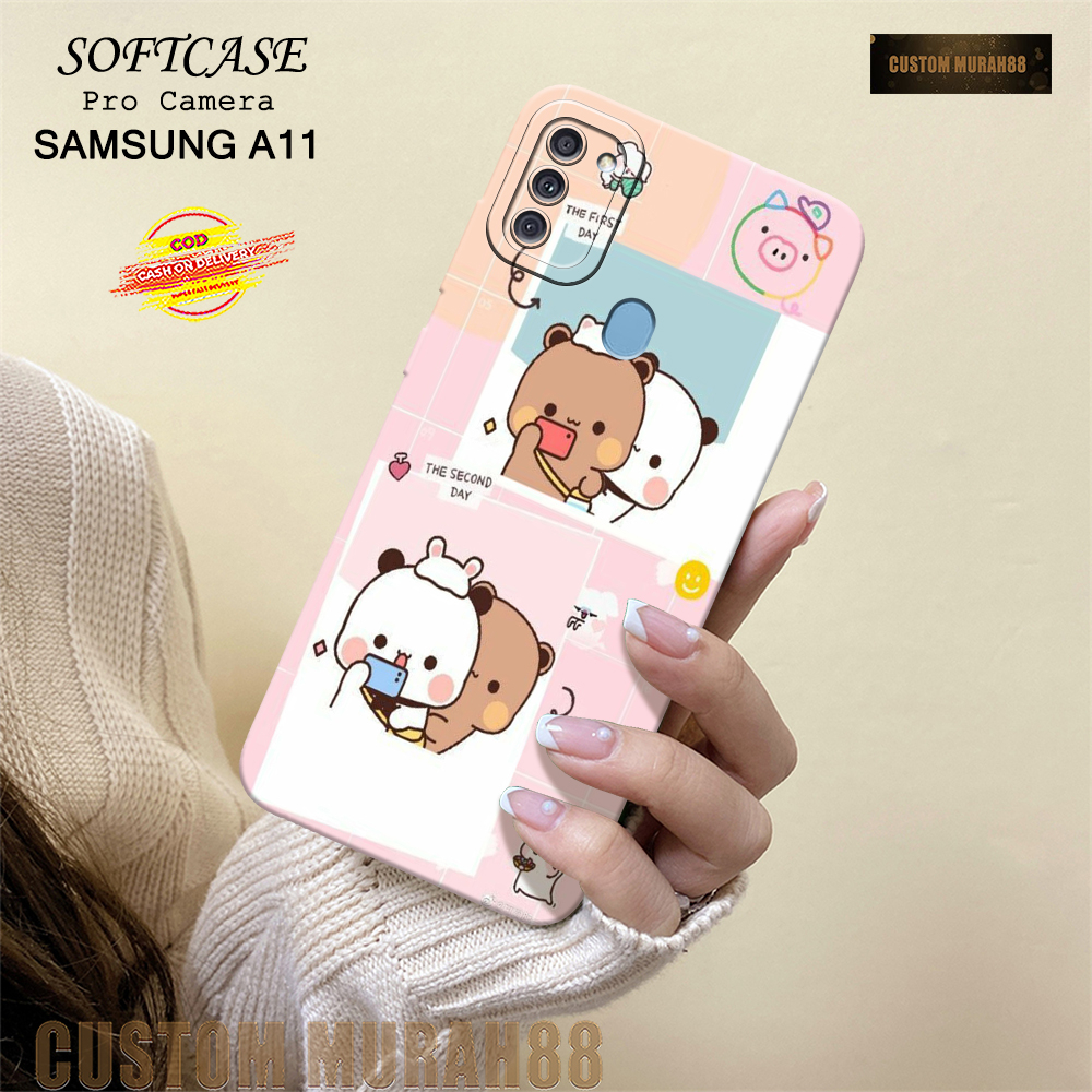 Case Samsung A11 Terbaru - Fashion Case KARTUN  - Casing Hp Samsung A11- Softcase Pro Camera Samsung