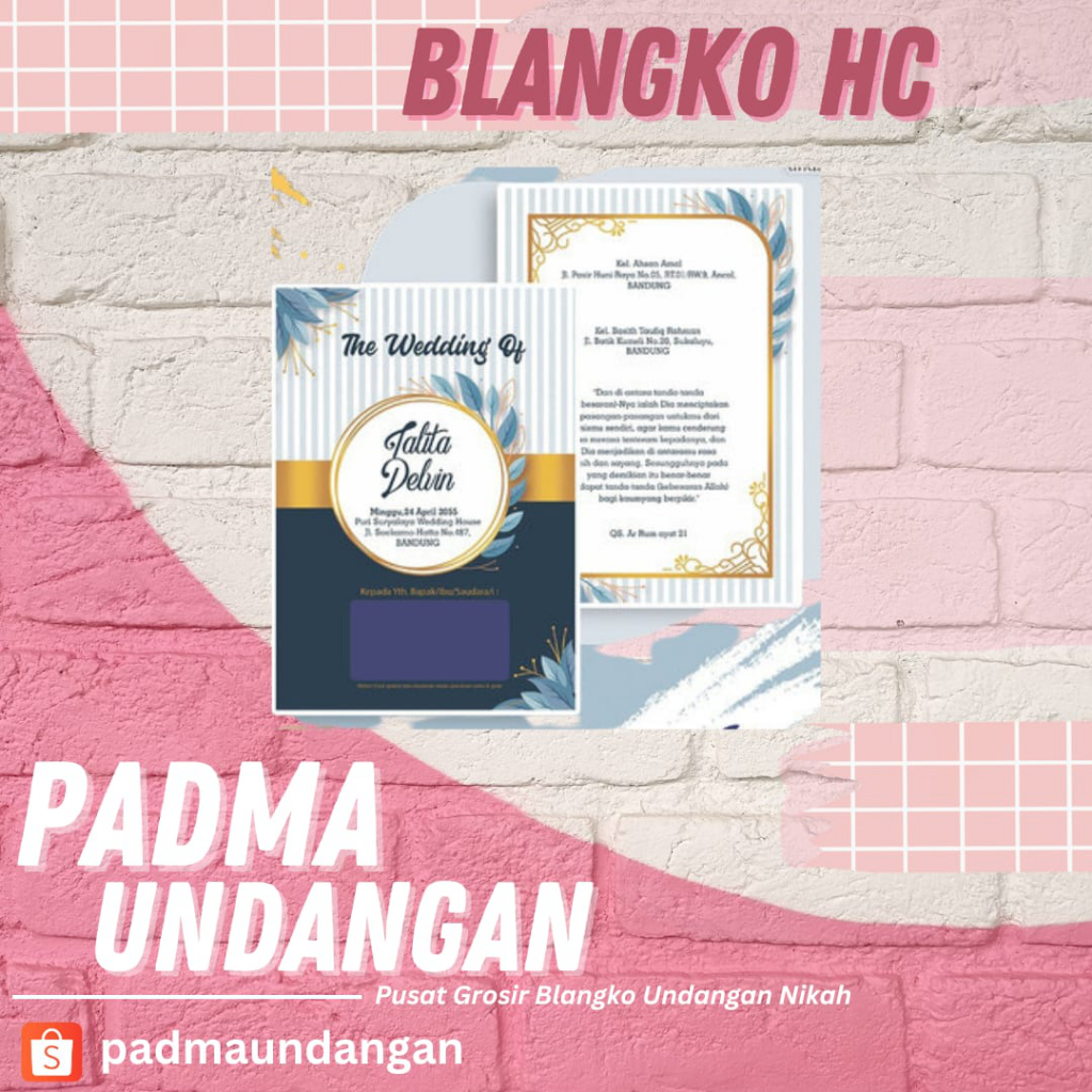 Blangko Undangan HC 170 | Pusat Grosir Blangko | Padma Undangan