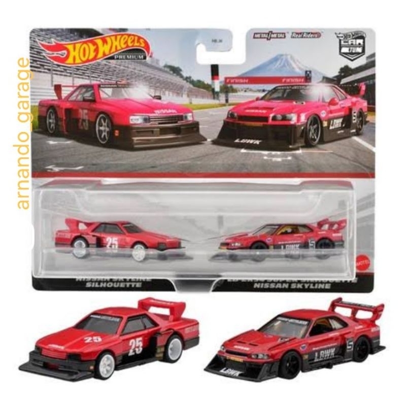 HOT WHEELS LB-ER34 LB ER34 R34 Super Silhouette Nissan Skyline LBWK Merah Liberty Walk