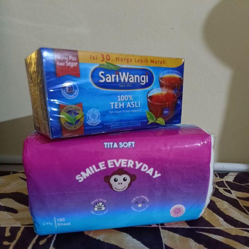 

TEH SARIWANGI ISI 12 FREE TISU