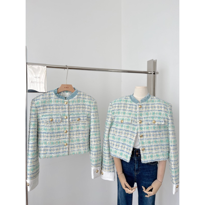 PINK DOLPHIN TWEED BLAZER