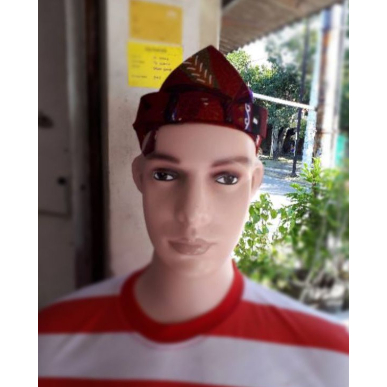 (xirosamarkete) MADURA INSTAN BOLONG  Udeng Odeng Sakera Ikat Kepala Songkok Batik Khas Madura Premi