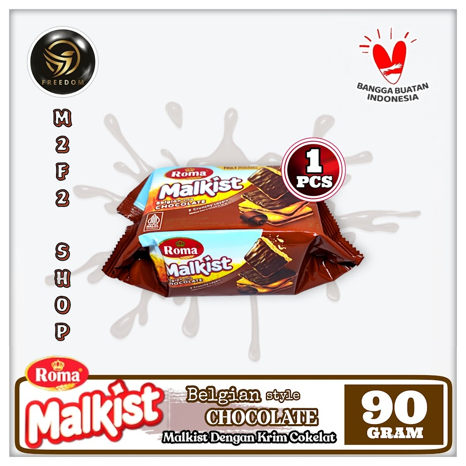 

Roma Biskuit Malkist Belgian Chocolate | Krim Cokelat - 90 gr (Kemasan Satuan)