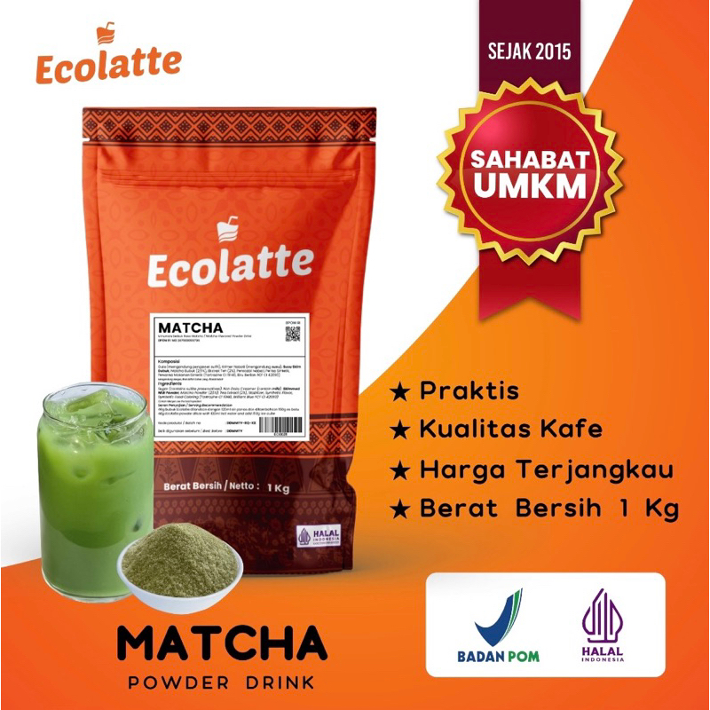 

Bubuk Premium Ecolatte Matcha 1 Kg