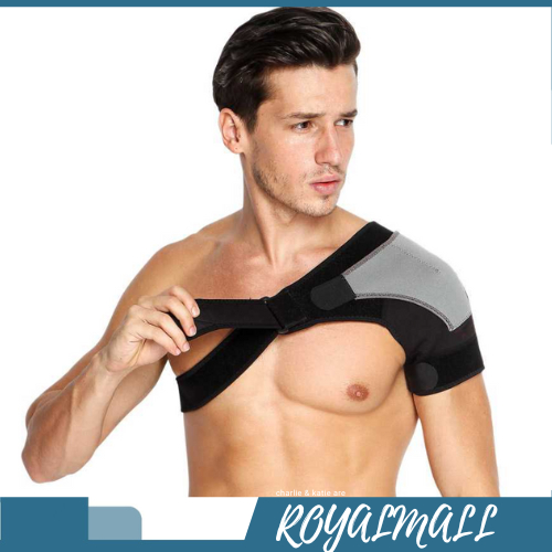 Back Shoulder Support Brace Guard Wrap Belt Fitness / Penyangga Sabuk Strap Korset Manset Deker Peno