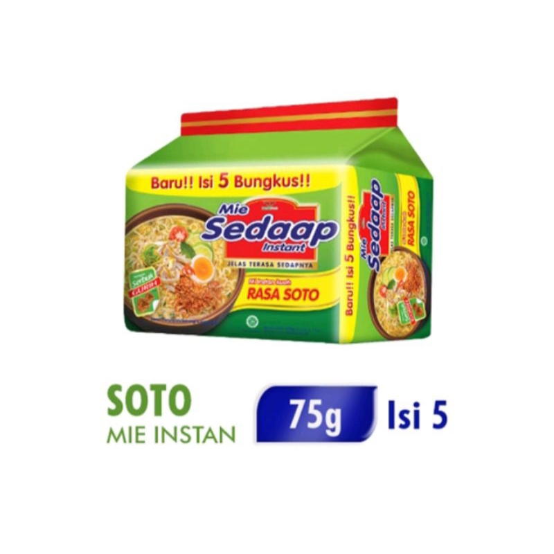 

Sedaap soto Mie isi 5