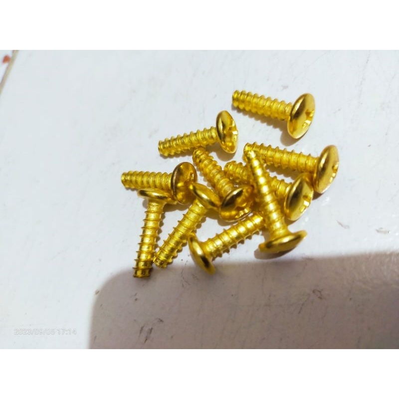 BAUT SEKRUP OBENG CHROME HONDA MATIC BAUT BODY CACING CHROME VARIO BEAT SCOOPY baut body gold vario 