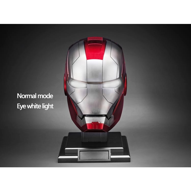 Helm Ironman Buka Tutup Head Mask Helmet Ironman Head Suit War Machine Voice Control 1:1 Wearable
