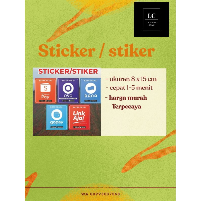 

sticker e wallet ukuran 8 x 15 cm