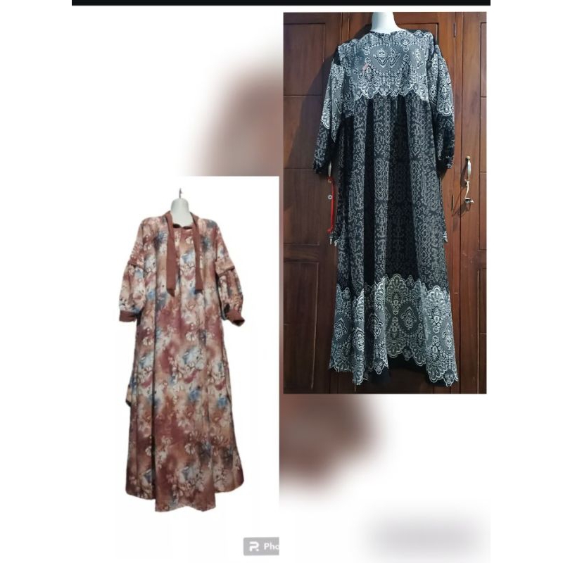 GAMIS ETNIK MARBELLA/gamis marbella crinkle bunga/ GAMIS Cringkel terbaru/dress motif / dress busui/