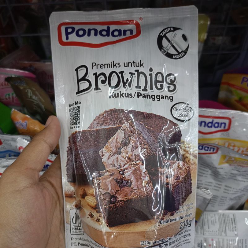 

Pondan Premix Brownies Kukus/Panggang