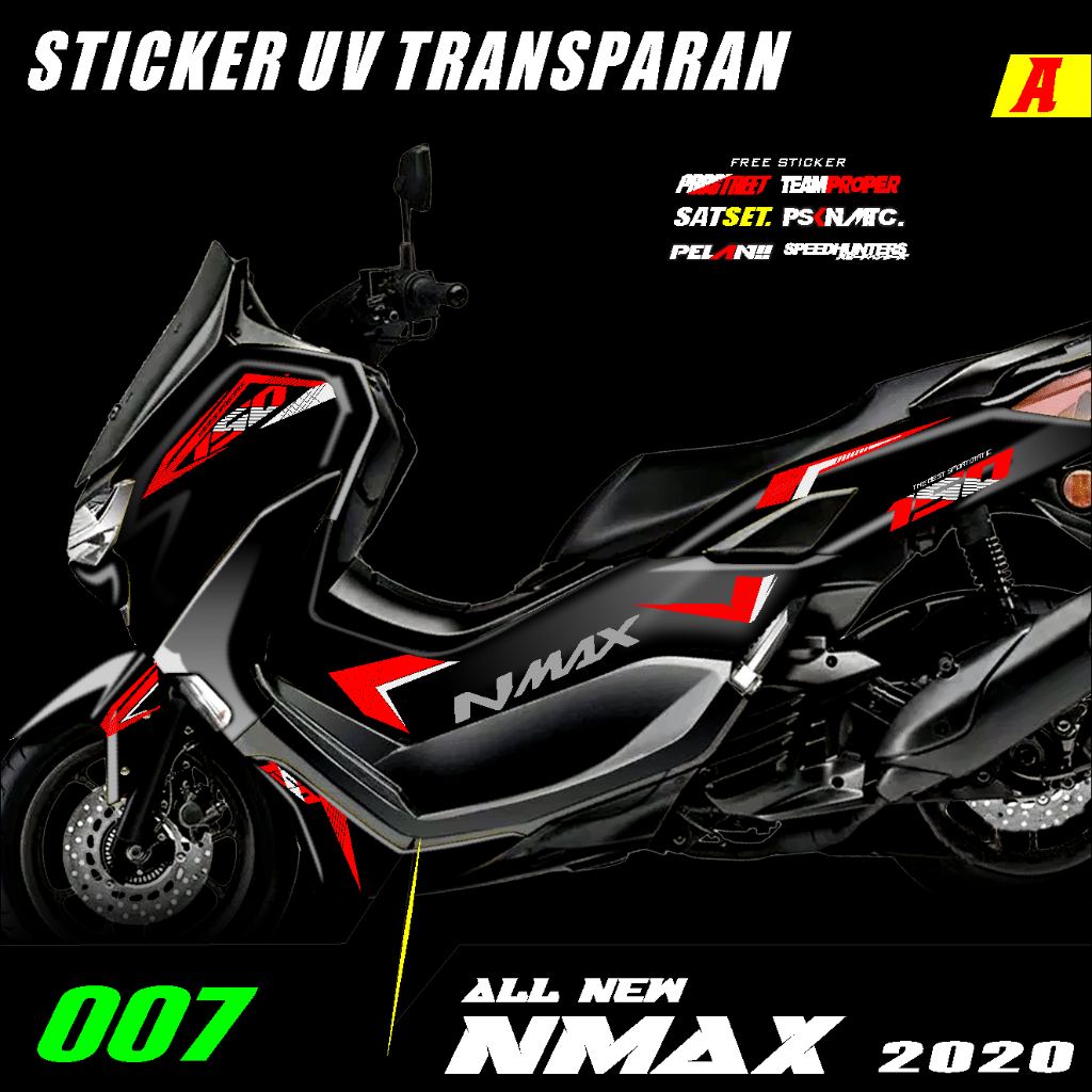 STRIPING TRANSPARAN N MAX NEW 155 STIKER N MAX NEW VARIAN WARNA PST 007