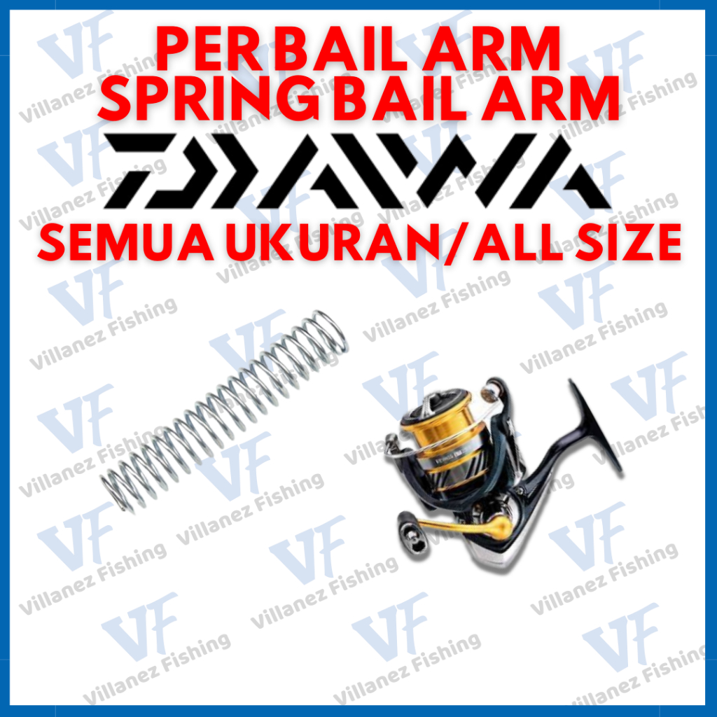 Sparepart reel pancing Per/spring Bailarm/Perr Tekan/Perr Spirall/Per Buka Tutup Reel Pancing DAIWA 