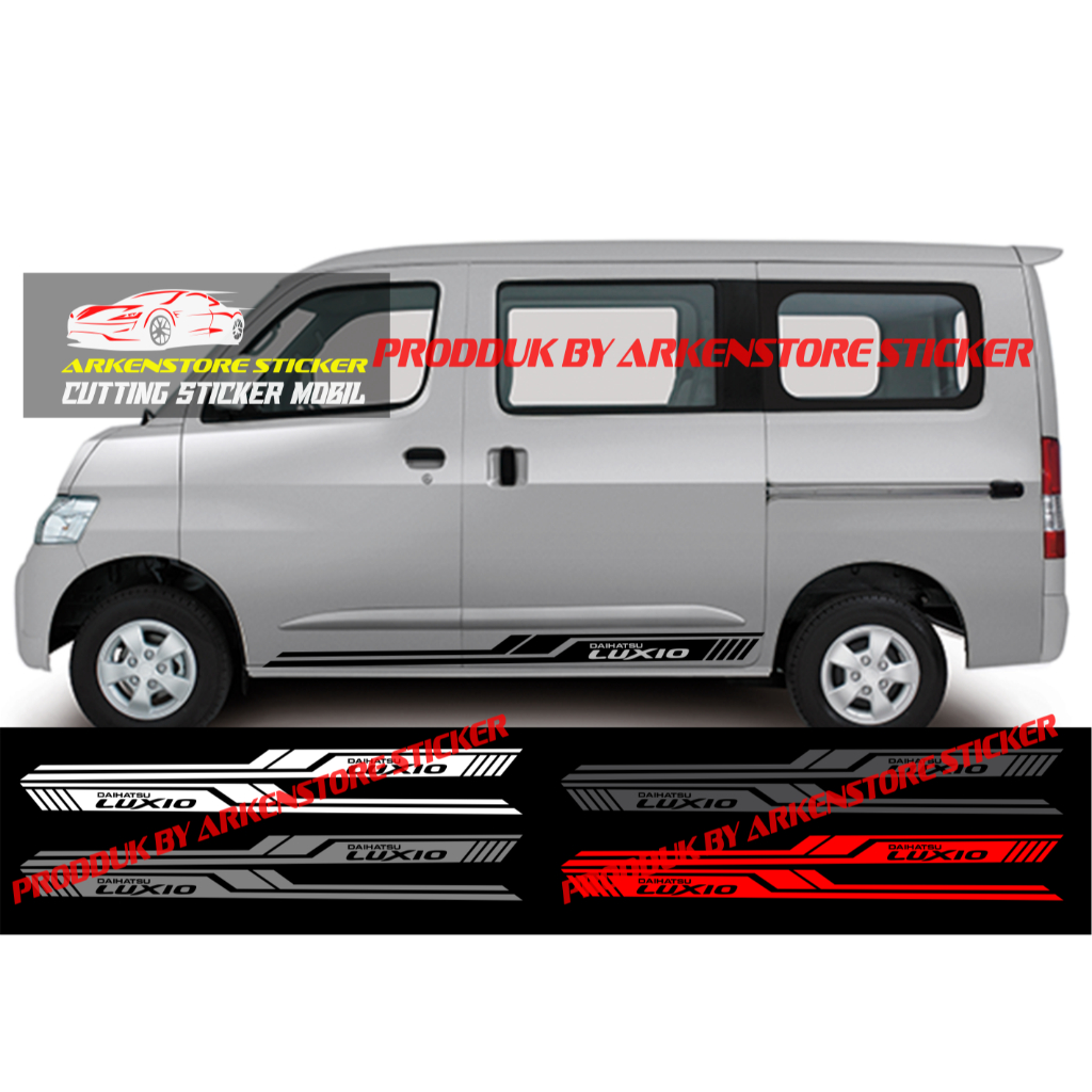 Sticker stiker mobil luxio cutting sticker mobil daihatsu luxio minimalis