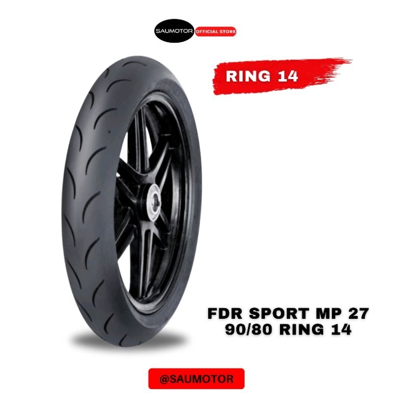 FDR Ban luar sport MP27 tubeless 90/80-14 Ban Sport MP 27 ring 14 matic