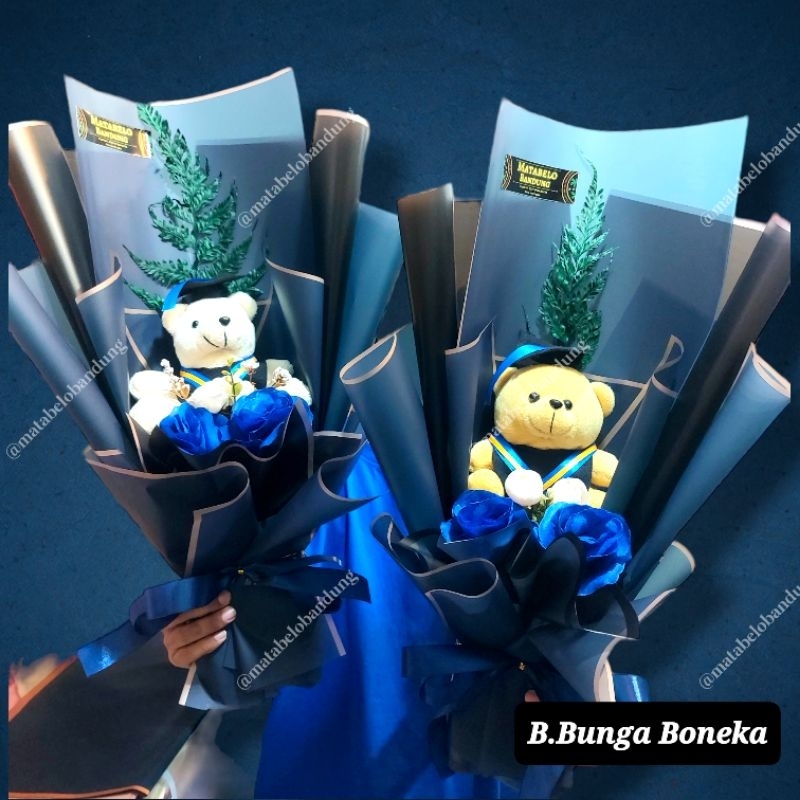 Buket Boneka Beruang Teddy Bear / Doll Bouquet / Florist Bandung / Buket Bunga Mawar / Hadiah Ultah