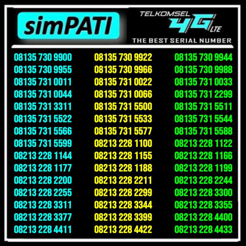 Nomor Cantik Telkomsel - Nomor Cantik Simpati - Nomor Cantik Telkomsel Simpati - Nomer Cantik Telkom