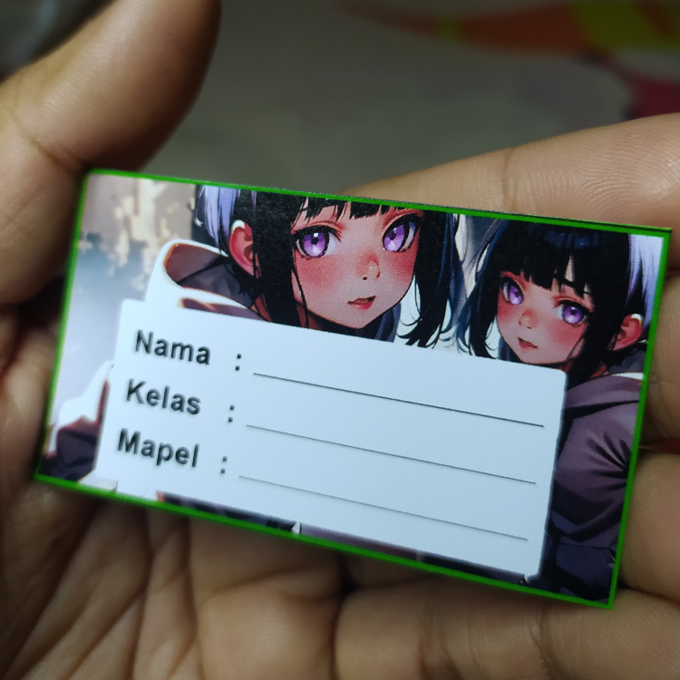 

Stiker nama/stiker buku/stiker mapel/stiker pelajaran/stiker kartun naruto