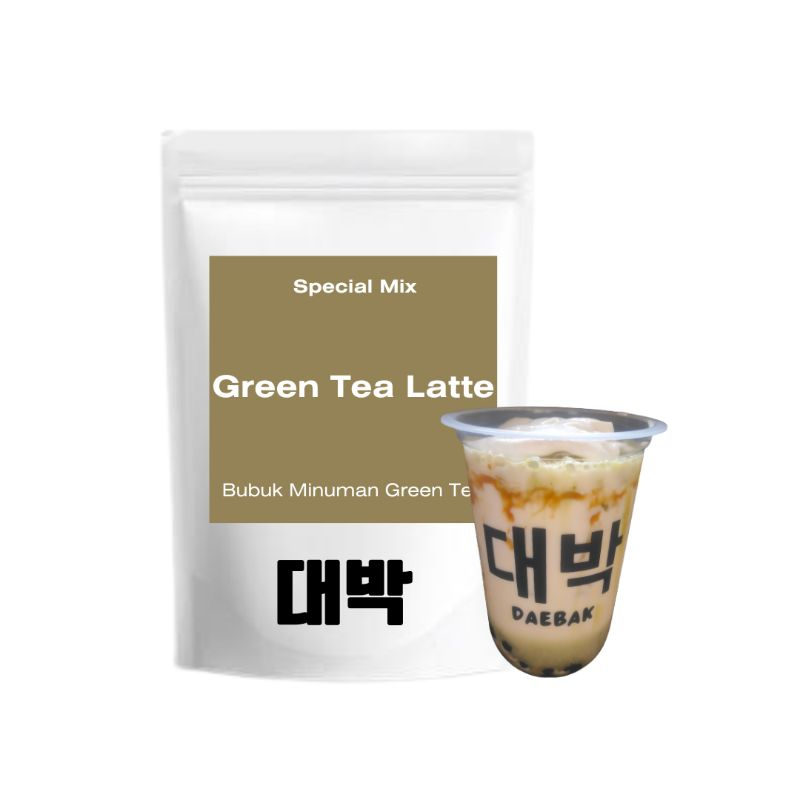 

Bubuk Minuman Green Tea Latte Daebak Powder Distributor Minuman Kekinian